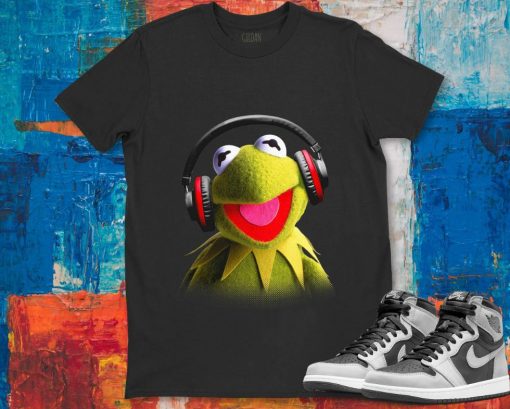 Disney Muppet Babies Kermit Headphones Unisex Gift T-Shirt