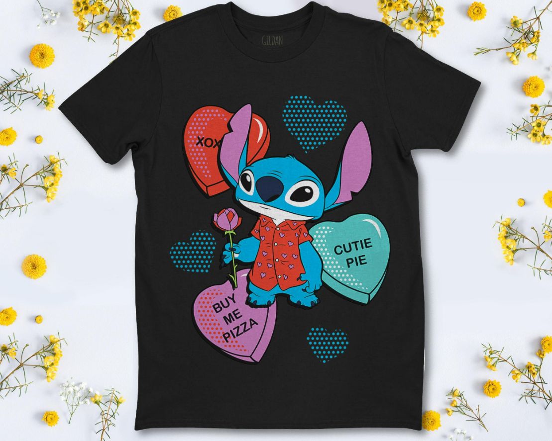 Stitch Candy Hearts T-Shirt