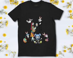 Disney The Nightmare Before Chirstmas Bunny Cosplay Easter Eggs Happy Easter Unisex T-Shirt