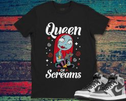Disney The Nightmare Before Christmas Sally Queen of Screams Unisex Gift T-Shirt