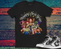 Disney Toy Story Happy New Year Unisex All Characters T-Shirt