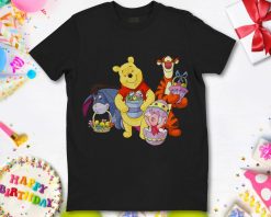 Disney Winnie The Pooh Easter Eggs Happy Easter Eggs Basket T-Shirt