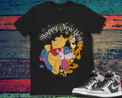 Disney Winnie The Pooh Happy New Year Unisex All Characters T-Shirt