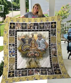 Drew Brees New Orleans Saints Quilt Blanket Quilt Blanket