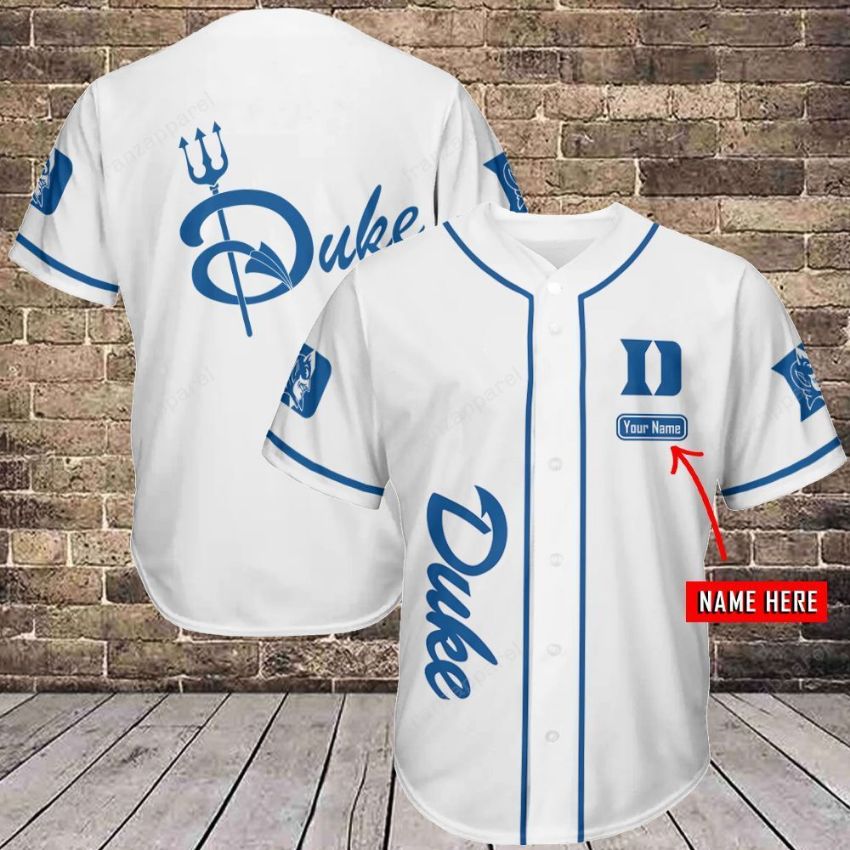 Duke Blue Devils Personalized Baseball Jersey 335 – Teepital