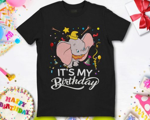 Dumbo Its My Birthday Holiday Birthday Party Shirt