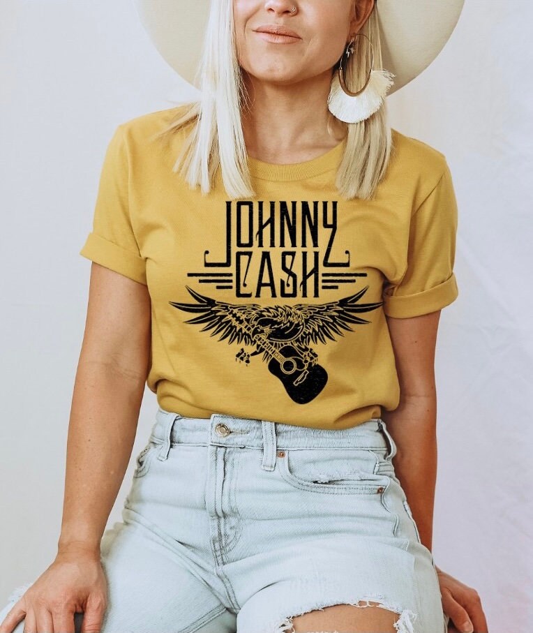 Eagle With Guitar Johnny Cash Unisex T-Shirt