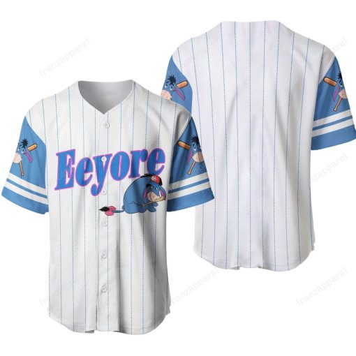 Eeyore Personalized 3d Baseball Jersey