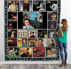 Elvis Presley Albums Quilt Blanket