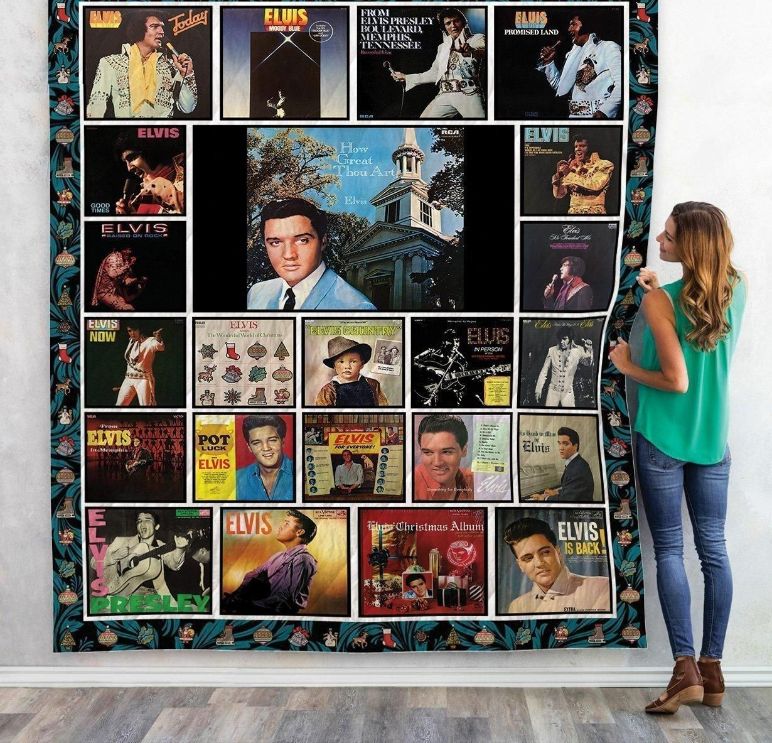 Elvis Presley Album outlet Covers Blanket