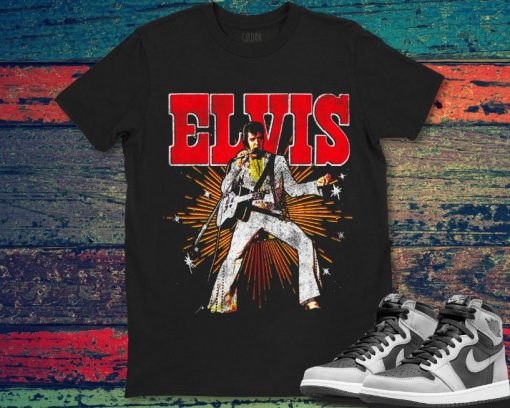 Elvis Presley Official Retro Rock Music Unisex Gift T-Shirt