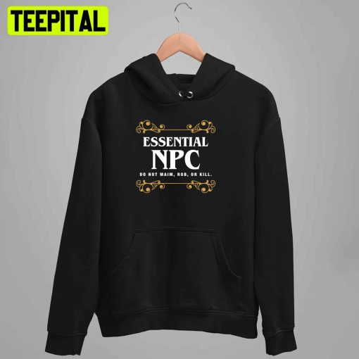 Essential Npc Non Playable Character Gaming Game Unisex T-Shirt