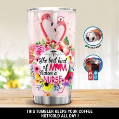 Flamingo Nurse Mom Stainless Steel Cup