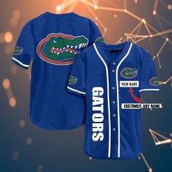 Florida Gators Personalized Name Ncaa Fans Team 3d Customization Gifts Baseball Jersey