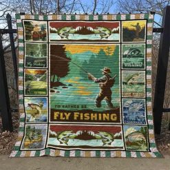 Fly Fishing Quilt Blanket