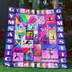 Forever A Gymnast Keep Calm And Do Gymnastic Quilt Blanket