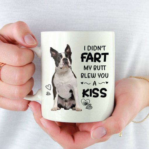 French Bulldog I Didn’t Fart My Butt Blew You A Kiss Premium Sublime Ceramic Coffee Mug White