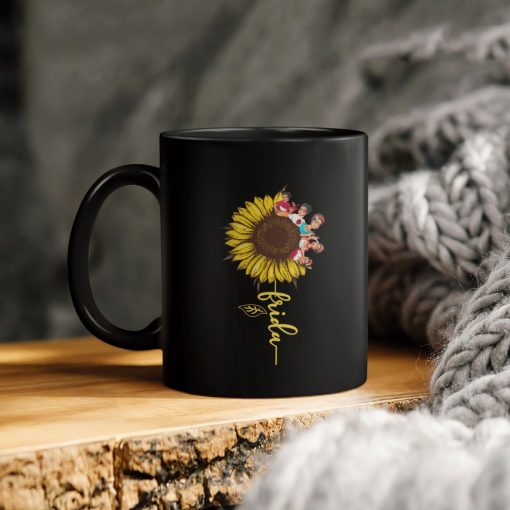 Frida Sunflower People Ceramic Coffee Mug