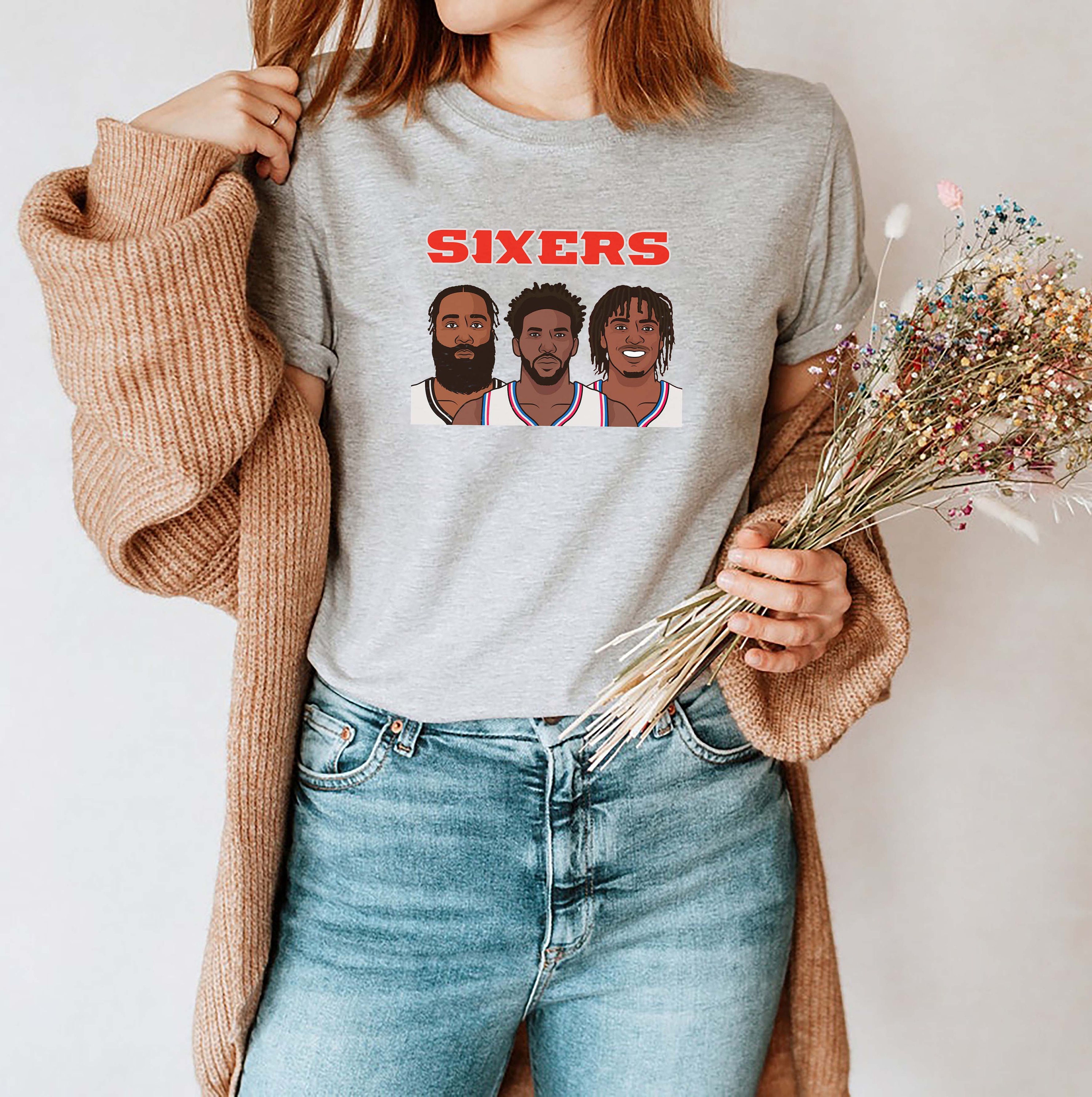 Funny 3 Stars Philadelphia 76ers NBA Basketball Unisex T-Shirt