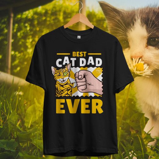 Funny Best Cat Dad Ever Happy Father’s Day Unisex T-Shirt