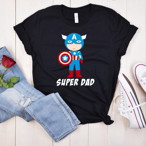 Funny Cute Super Dad Happy Father’s Day Unisex T-Shirt