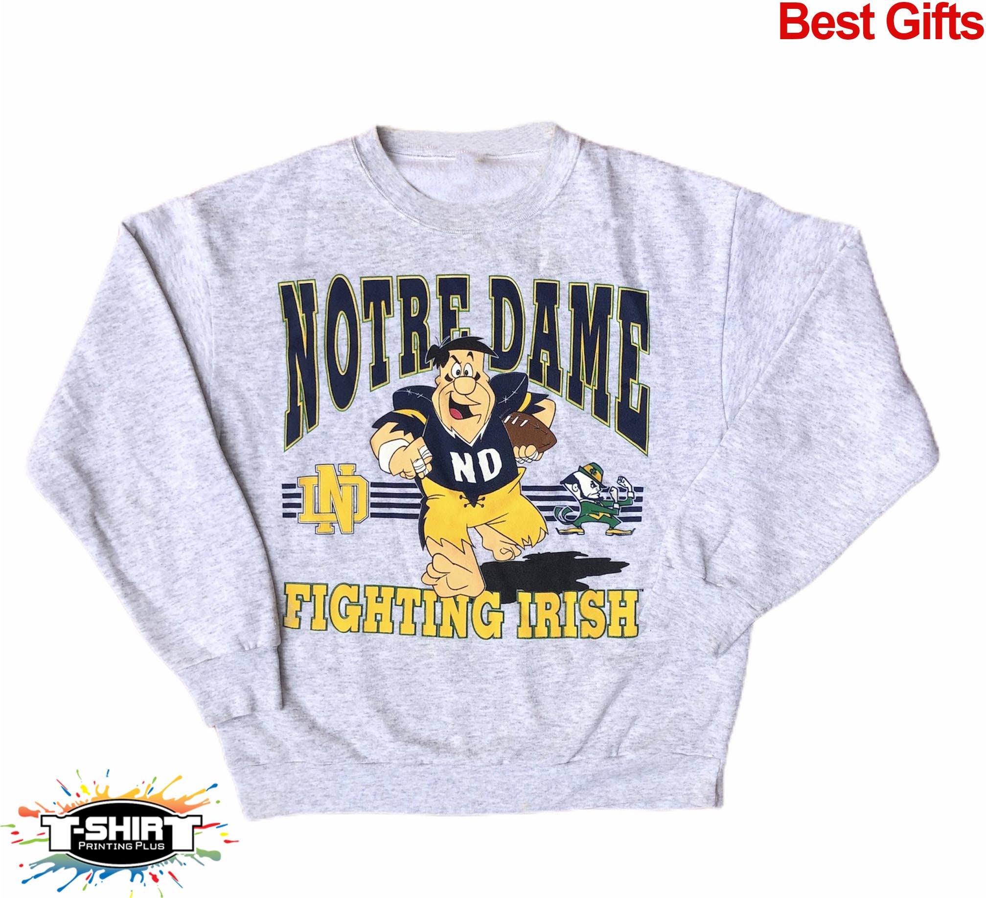 Funny Cute Vintage Ncaa Notre Dame Fighting Irish Looney Tunes Unisex Sweatshirt