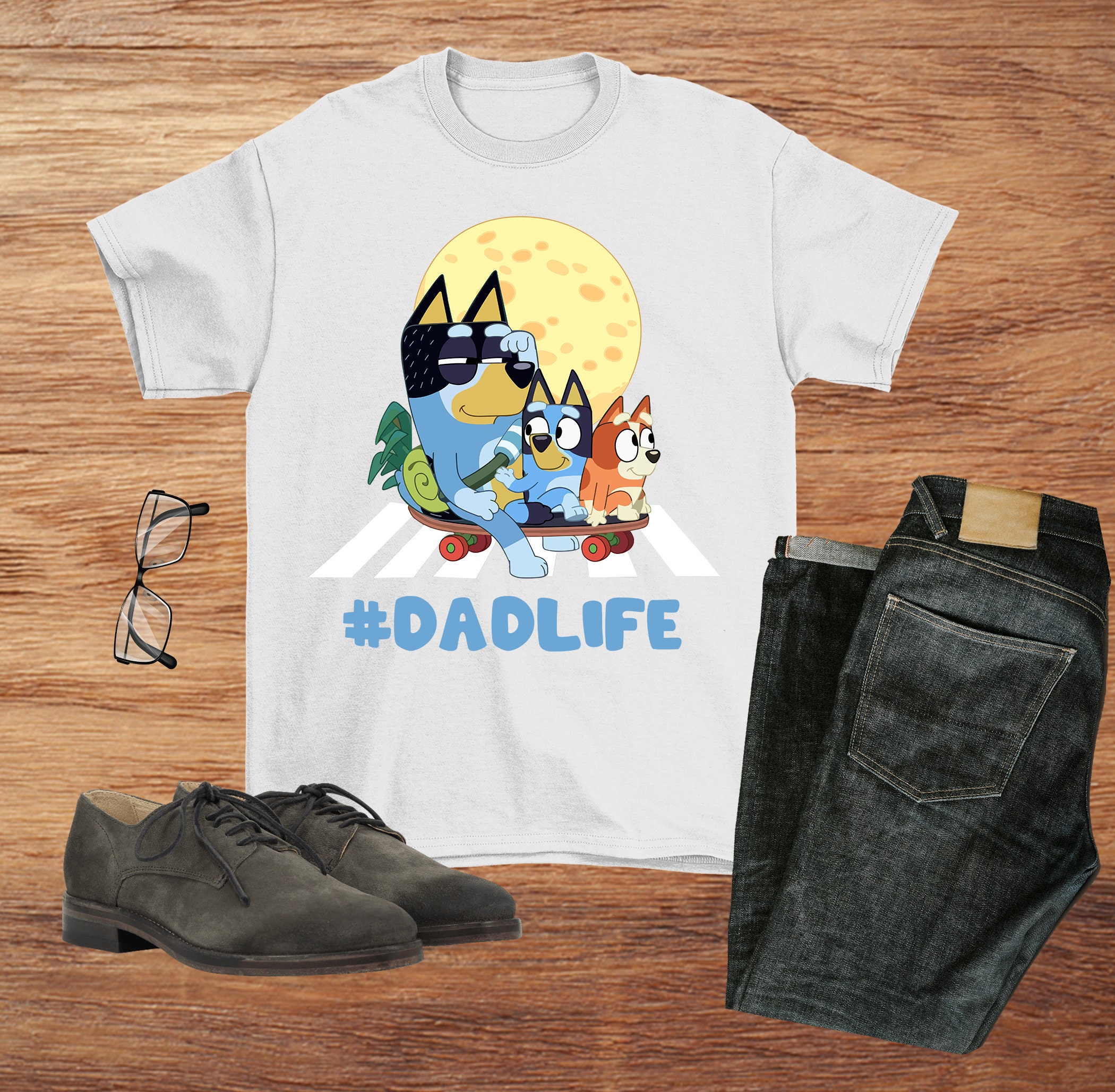 Funny Dadlife Disney Bluey Happy Father's Day Unisex T-Shirt
