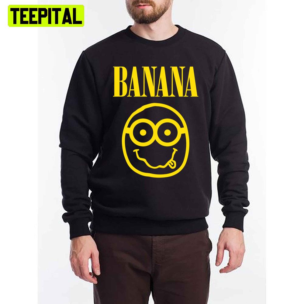 Funny Nirvana Banana Logo Unisex T-Shirt – Teepital – Everyday New