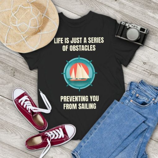 Funny Sailing Sailor Sailboat Yach Captain Vintage T-Shirt