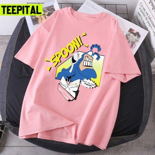 Funny Spoon Retro Animated Retro Comic Unisex T-Shirt