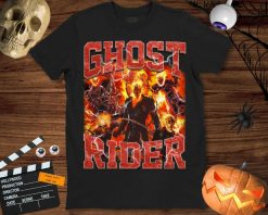 Ghost Rider Marvel Comic Poster Unisex Gift T-Shirt