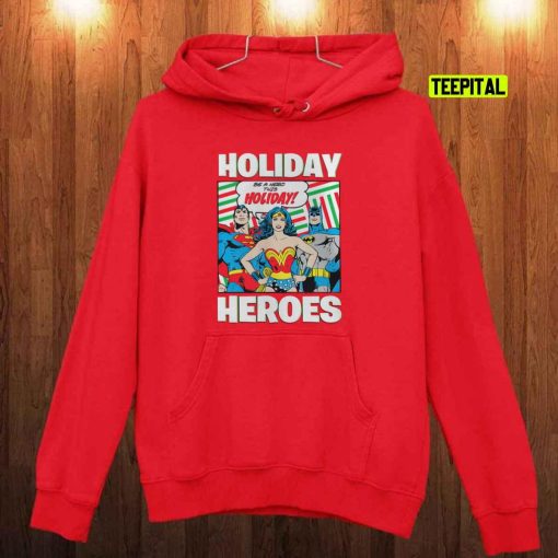 Girl’s Justice League Holiday Heroes Unisex T-Shirt