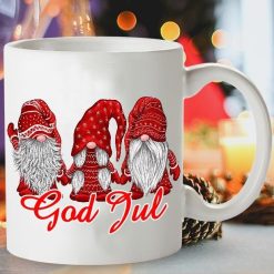 Gnomies God Jul Premium Sublime Ceramic Coffee Mug White