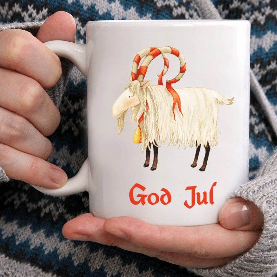 Goat God Jul Premium Sublime Ceramic Coffee Mug White