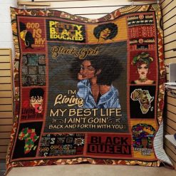 God Is My Strength Black Women Quilt Blanket