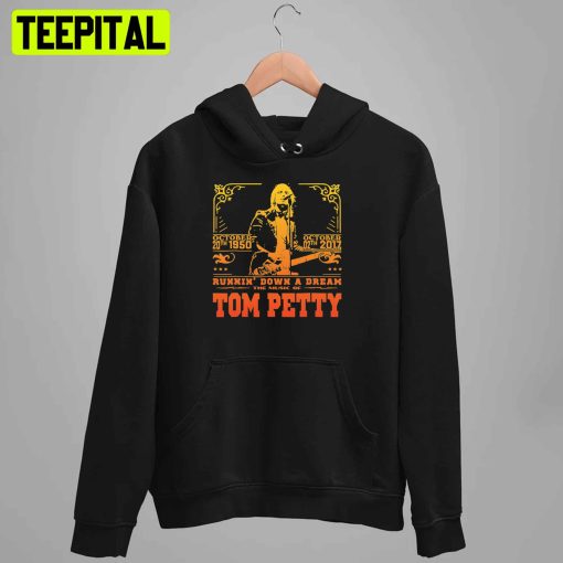 Gradient Vintage Tom Petty Music Legends Unisex T-Shirt