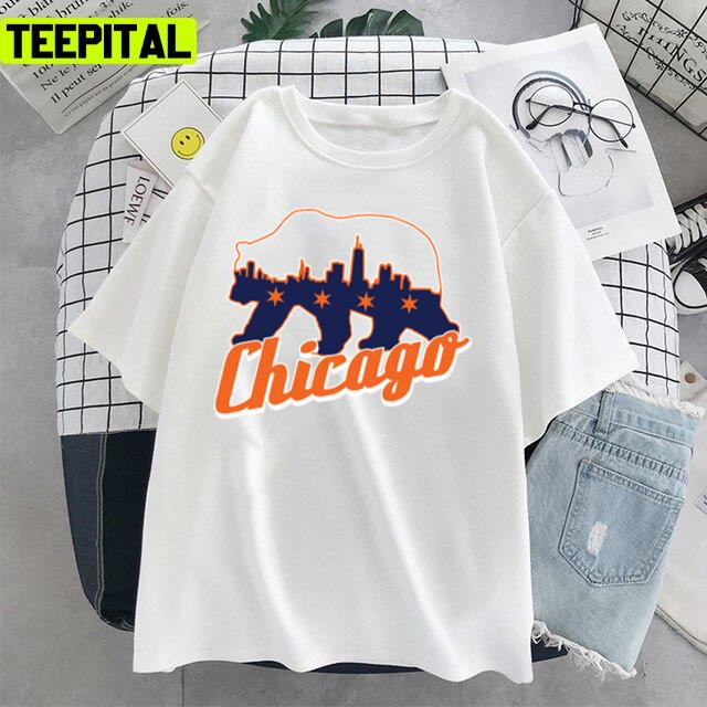 Chicago Skyline Design Unisex T-Shirt