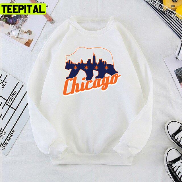 Graphic Chicago Skyline Chicago Flag Chicago Bears Unisex T-Shirt –  Teepital – Everyday New Aesthetic Designs