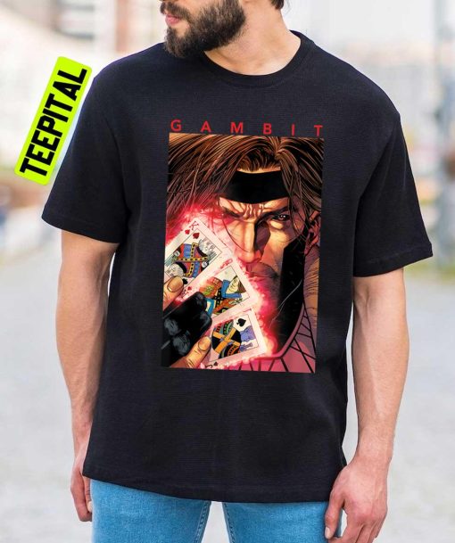 Graphic X-Men Gambi Glowing Cards Unisex T-Shirt