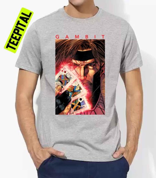 Graphic X-Men Gambi Glowing Cards Unisex T-Shirt