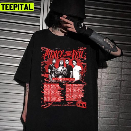 Great Model Pierce The Veil Uk Europe Tour 2016 Cool Graphic Unisex T-Shirt