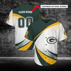 Green Bay Packers Personalized Baseball Jersey 235