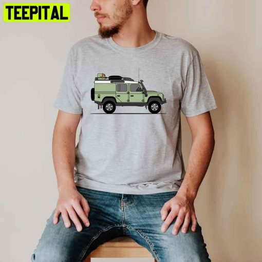 Green Defender 110 Offroad Jeep Unisex T-Shirt