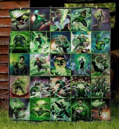 Green Lantern Quilt Blanket