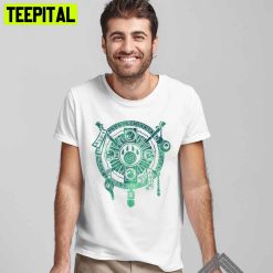 Green Style Monk Crest Game Unisex T-Shirt