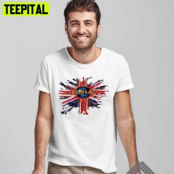 Grunge Style England Flag Def Leppard Unisex T-Shirt