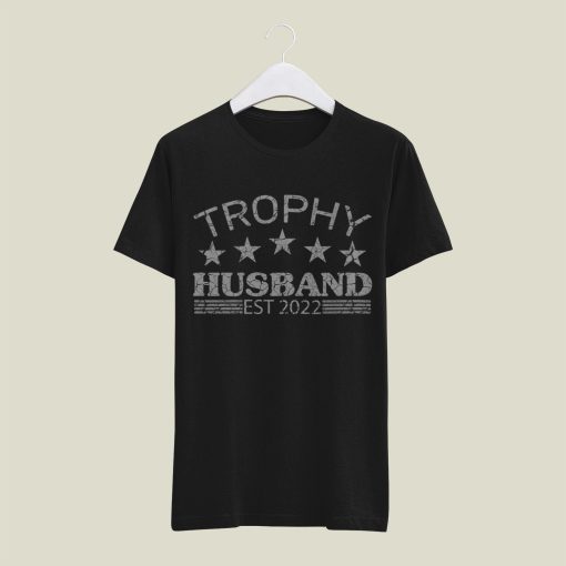 Grunge Style Trophy Husband Est 2022 Happy Father’s Day Unisex T-Shirt