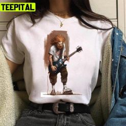 Guitarist Playing Animated Design Unisex T-Shirt