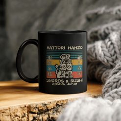 Hattori Hanzo Swords & Sushi Okinawa Japan Ceramic Coffee Mug