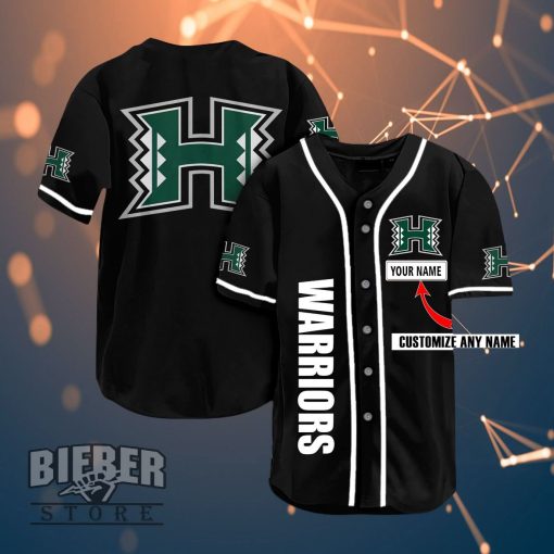 Hawaii Rainbow Warriors Personalized Name Fans Team Ncaa 3d Customization Gifts Baseball Jersey